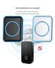 Kajia Si Wireless Self-Powered Doorbell with Long-Range, Three Receivers, Waterproof Design, and Flash Alert