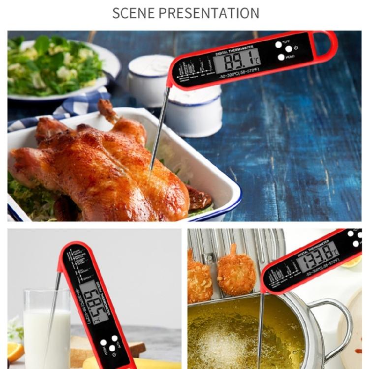 Folding Probe Cooking Thermometers 3 Second Fast Read Meat Thermometers For Kitchen Cooking BBQ Grilling Water Milk