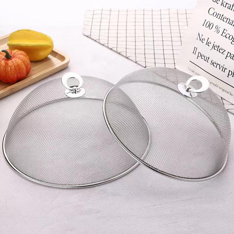 Large Stainless Steel Fly-Proof Dish Cover for Tables