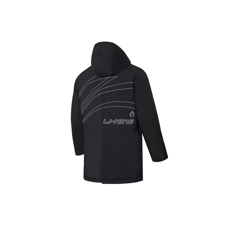 Li Ning Badminton Series Casual Sports Down Jacket Men Outerwear Black AYMQ131-2
