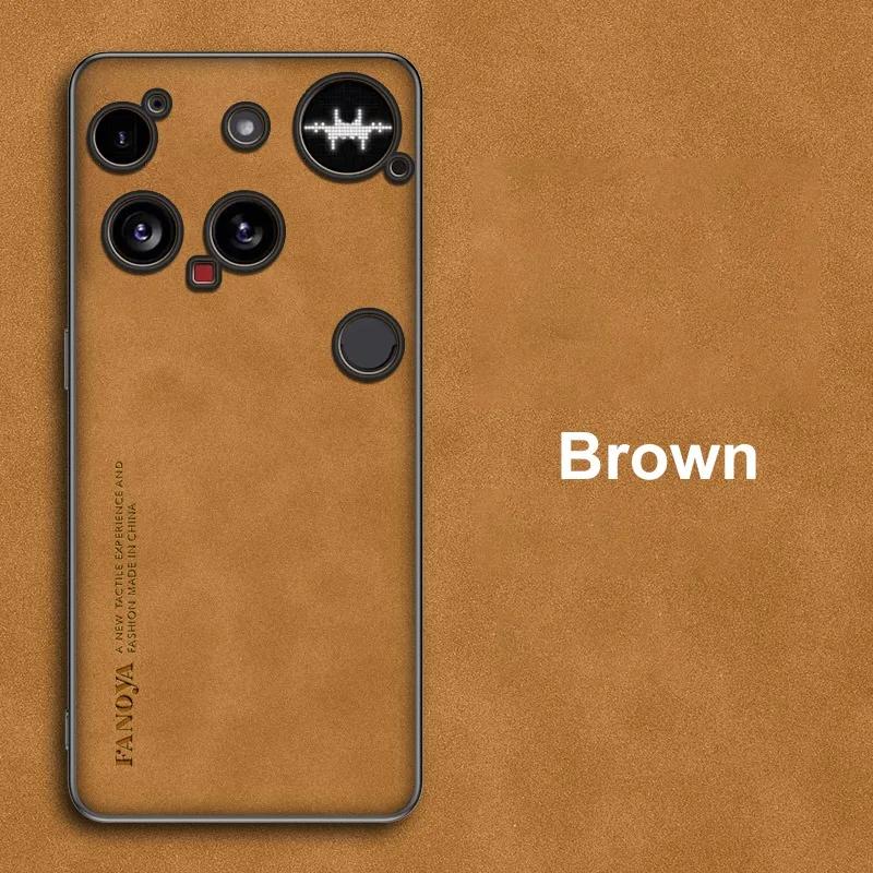 

For Nothing Phone 3A Pro Luxury PU Leather Phone Case For Nothing Phone3 5G Back Cover Matte Silicone Shockproof Full Protection Nothing Phone 3A Pro