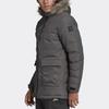 adidas Xploric Parka Windproof Warm Hooded Cotton Jacket Men Outerwear Gray-Green DZ1432