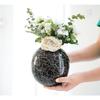 Metal Ball Vase for Home Decor|Flower Pot for Bedroom Living Room Office Wedding|Flowers Arrangement for Birthday Anniversary Festival|