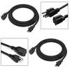 For Computers 3 Pin Power Cord 3 Prong Power Cable For Outdoor Use Pure Copper Conductor Reliable Construction