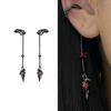 Dark Ear Cuff Animal Jewelry Clip On Goth Style Unisex Ear Accessory For Adults Handmade Eardrop Earhook Pendant