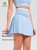 Cai Jue Women's Pleated Tennis & Badminton Skirt with Built-in Shorts & Pockets, Anti-exposure Design