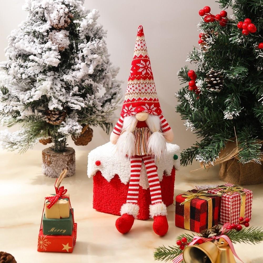 Exquisite gesichtslose Weihnachtspuppe Handgefertigte Weihnachtsgnome Elfenpuppen Valentinstagsdeko