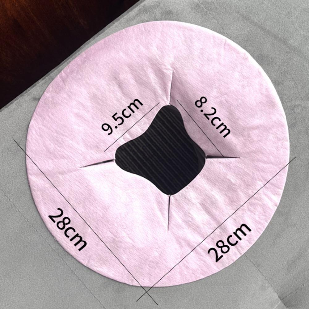 100PCS Non-woven Fabric Disposable Hole Towel Dustproof Massage Bed Hole Cushion  Spa Environment