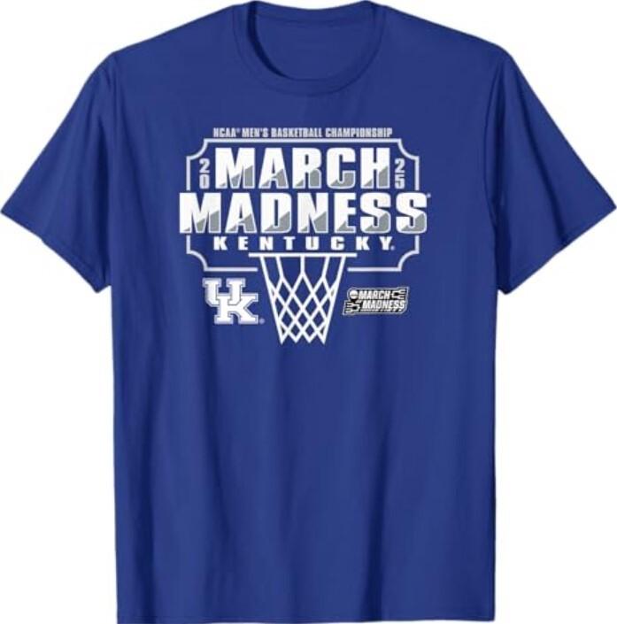 Мужская футболка Kentucky Wildcats March Madness 2025, унисекс L