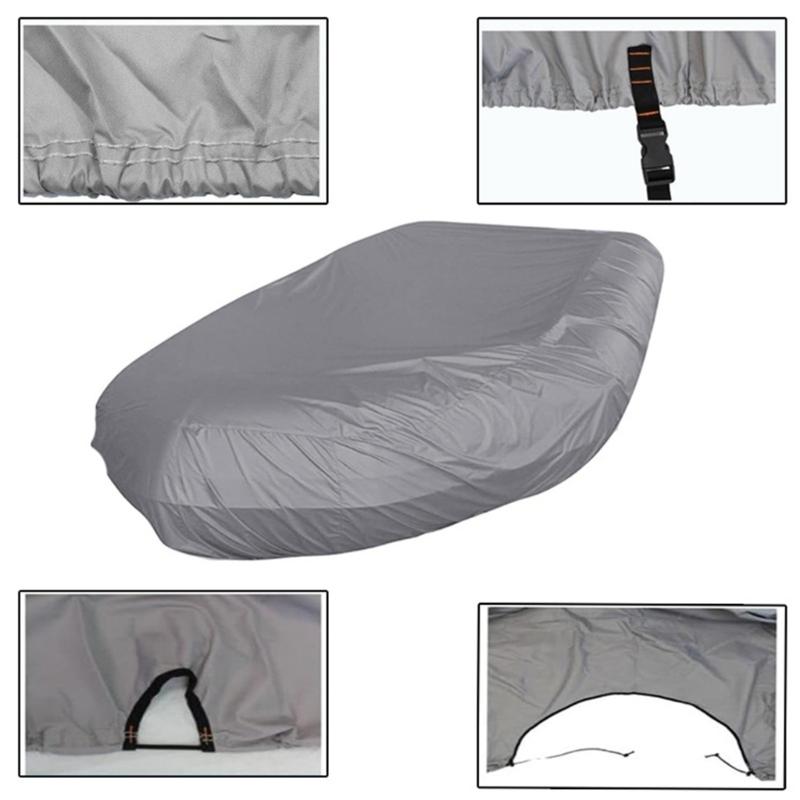 Waterproof Dustproof UV Resistant Boat Cover Easy To Clean Inflatable Boat Cover with Storage for Small Vessels Kayaks