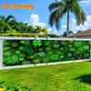 Patterned Polyester Fence Banner, Festive Durable Design, Outdoor Lawn Wall Holiday Celebration Party Supplies