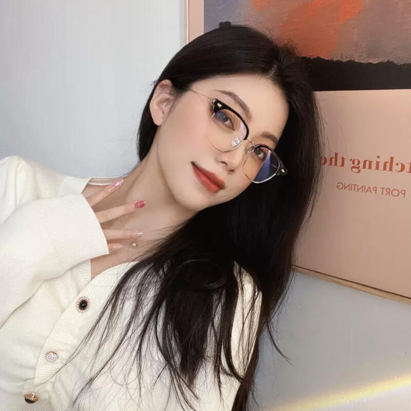 The Classic TRF8032 Gold-rimmed Horn-rimmed Glasses C2 HAVANA