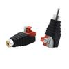 1 Pair Universal Cable to Audio Speaker Wire Male RCA Jack Connector Adapter