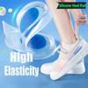 Silicone Heel Cups Gel Insoles for Shoes Men Women Heel Spurs Pain Relief Inserts Foot Cushion Height Increase Template Shoe Pad