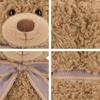 Hug Baby Bow Tie Bear Doll Plush Toy Cute Hug Bear Sleeping With Children Rag Doll Birthday Girl