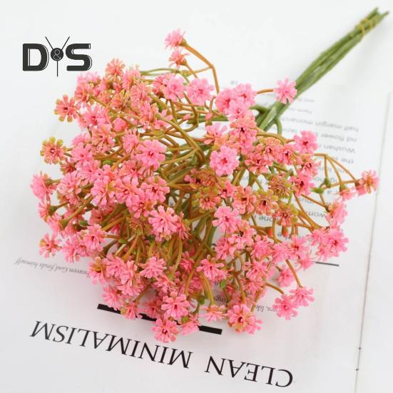 6ks Bright Color Umělá Gypsophila Snadná údržba Praktická simulace Gypsophila Rozvržení květinové scény