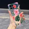 Tropical Hibiscus and Leaves Phone Case for Samsung Galaxy S26 S25 S24 S23 S22 S21 S20 FE Plus Lucency TPU Protection Cover