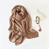 Solid Color Headscarf Long Scarf Women'S Silk Scarf Hot-Selling Scarf Scarf Shawl Multi-Purpose Hijab