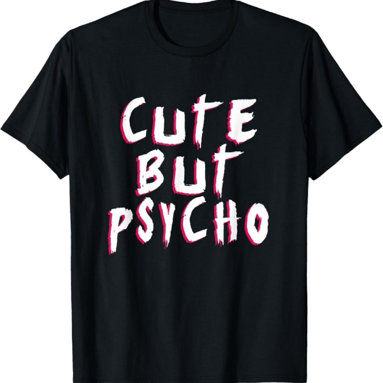 

Alternative Clothes Aesthetic Goth Women - Cute But Psycho T-Shirt S