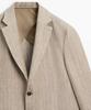 Massimo Dutti Herringbone Stripe Linen Blazer