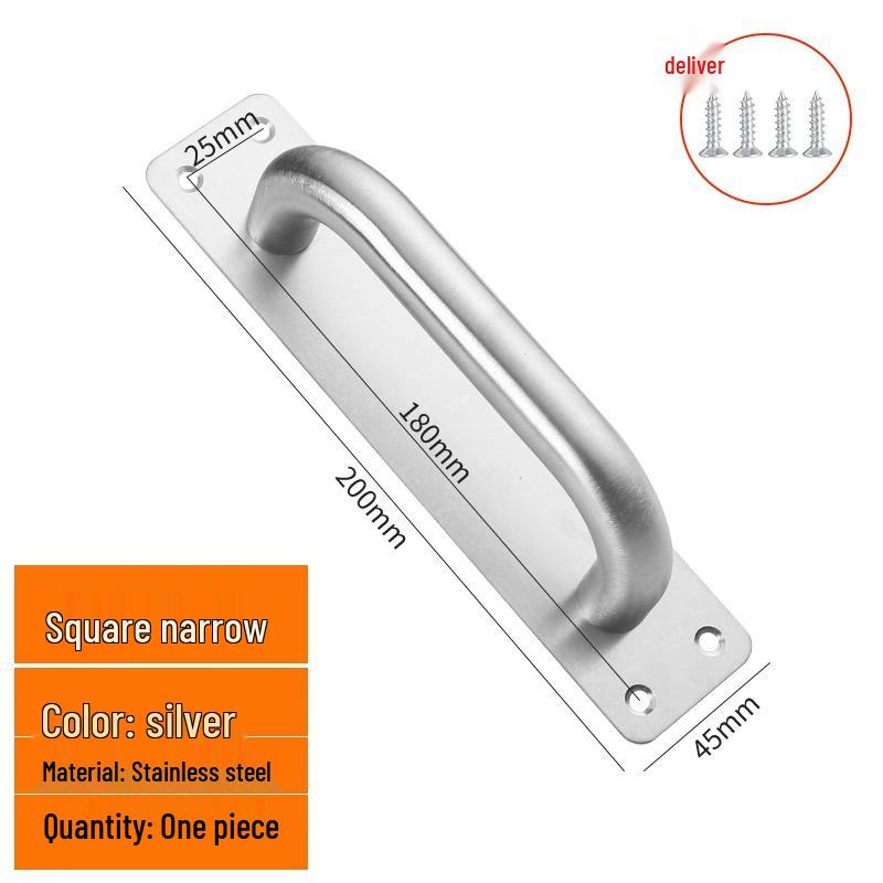 Thickened Stainless Steel Handle for Front, Cabinet, Sliding, and Wardrobe Doors
