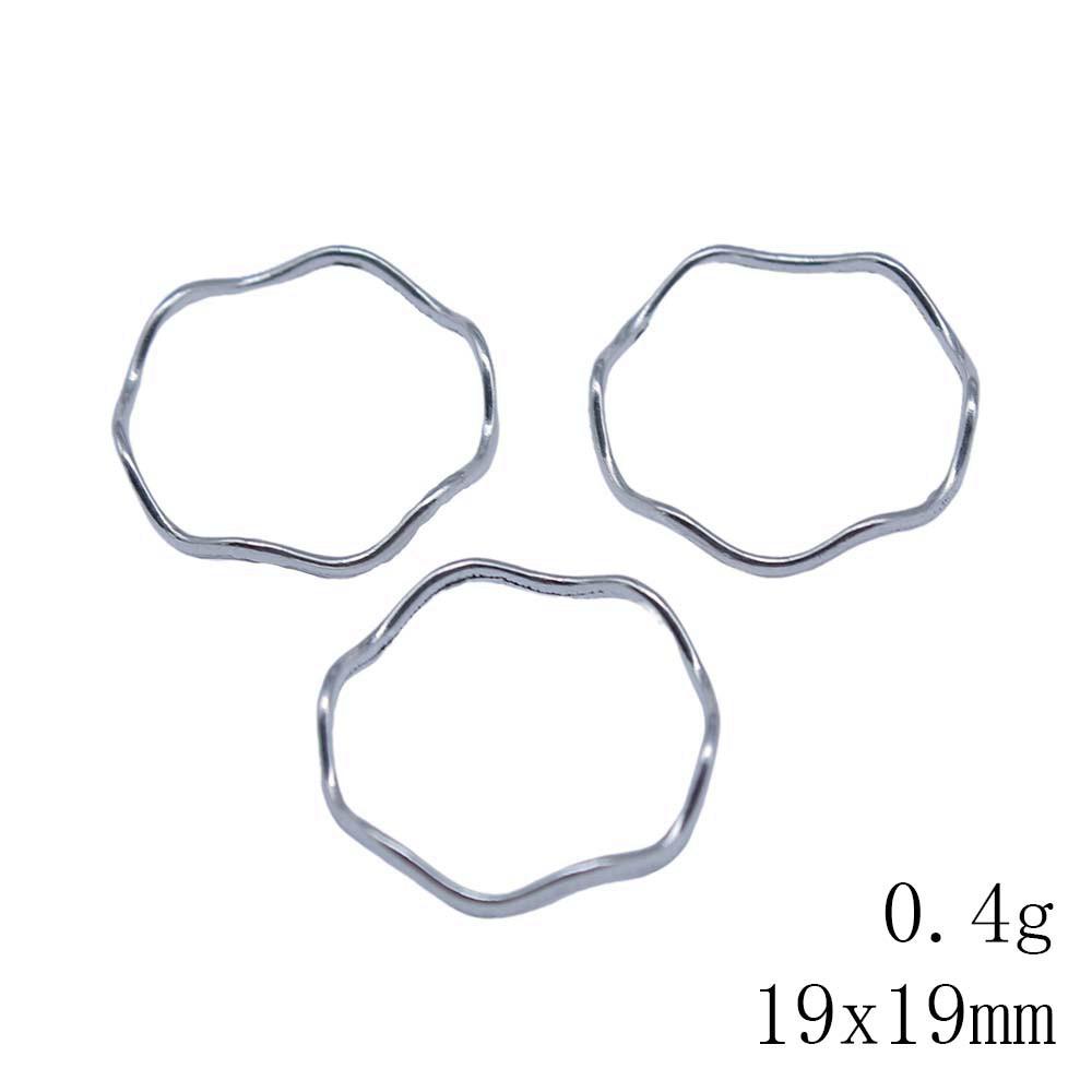 

Рождественские украшения, фурнитура для ювелирных изделий, полые круглые соединители, аксессуары, детали, аксессуары для зрителей, женские ожерелья и серьги A02-20pcs-19x19mm