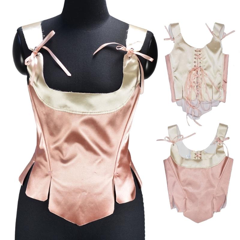 Tie Up Corset Tank Top for Women Slimming Body Shaper Back Tied Waist Trainer Girdle Teen Girl VictorianStyle Bustier