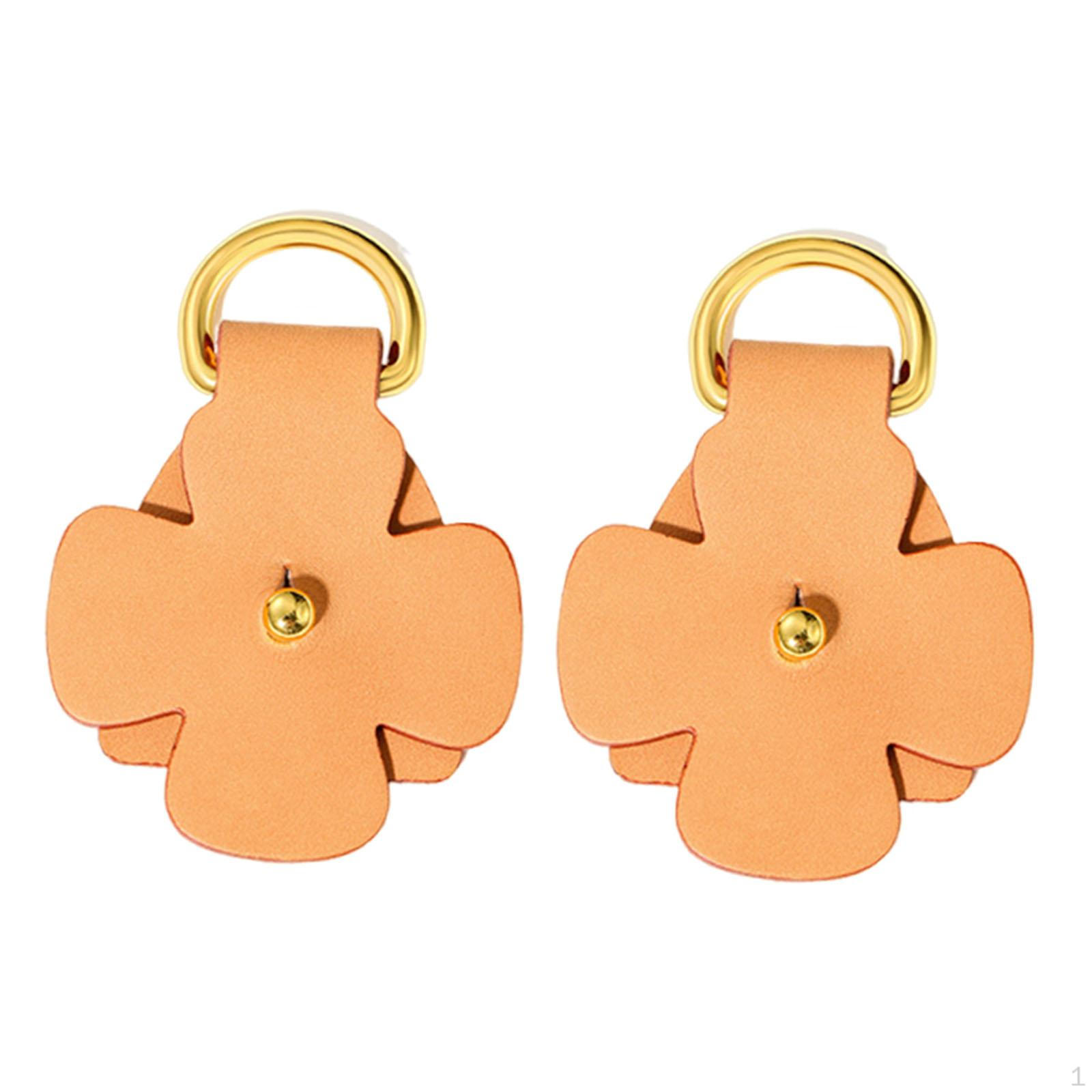 

2 шт. D-образные кольца для ремня сумки, без пробивки, аксессуары из ПУ кожи коричневый