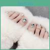 J-216 Flashing Diamond Wearable Toe Nail Stickers For Women Cat Eye Style