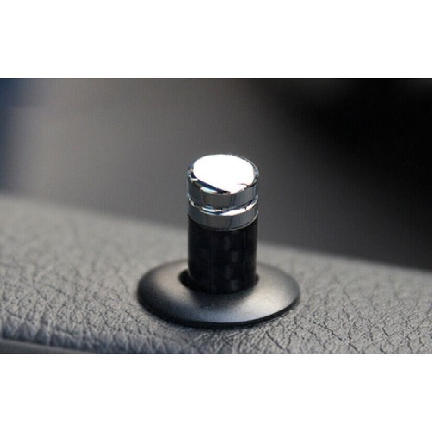 Inner Door Bolt Lock Down Cover Trim For BMW X5 X6 F15 14-18 Vinyl Carbon Fiber