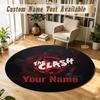 Round Rug Custom NameThe Cure Pattern Non Slip Carpet Home Floor Decor