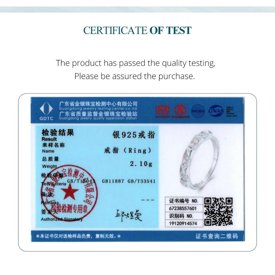 BAMOER 925 Sterling Silber Funkelnder Zirkon Stapelbarer Ring Nietenring für Frauen Party Alltag Edlen Schmuck Geschenk