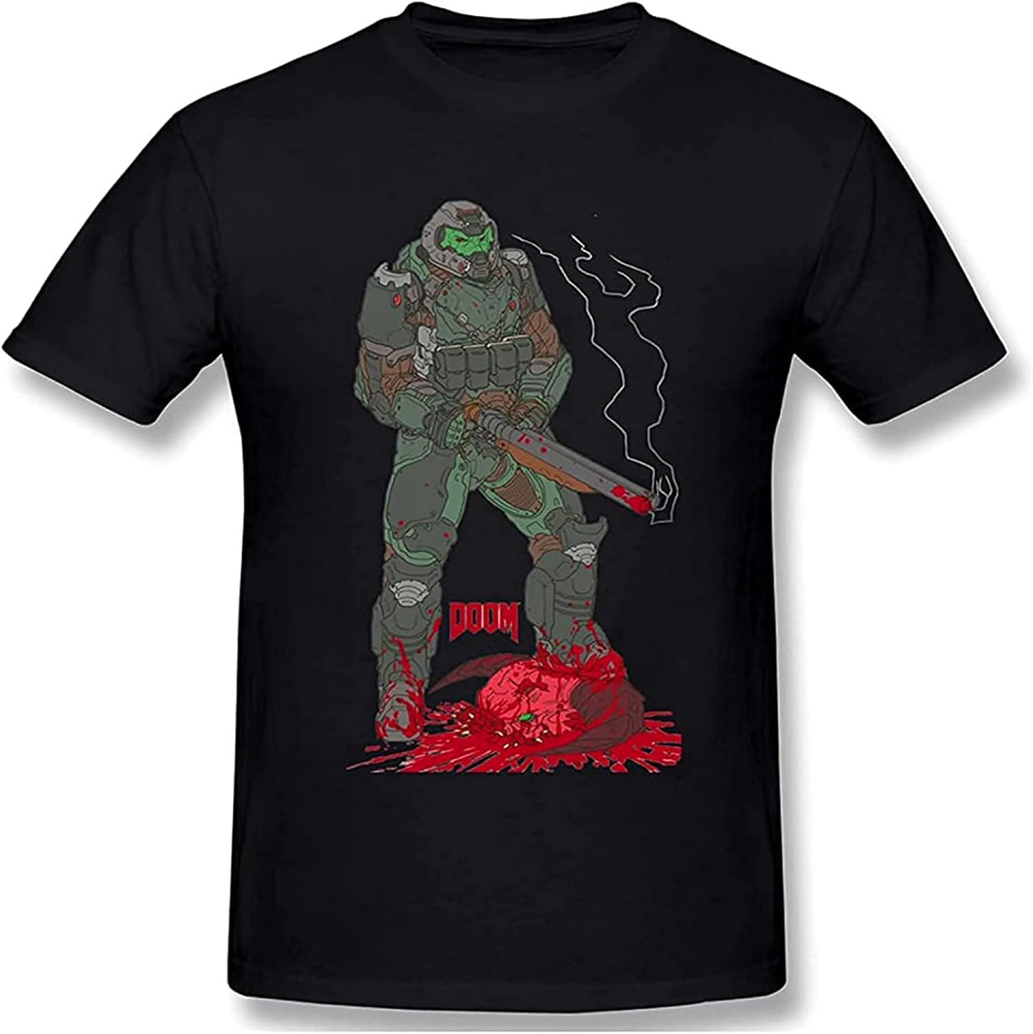 Moom Men s Basic Short Sleeve Men T Shirt 3XL чёрный