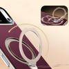 Galvanisierte Leder-Magnet-Hülle für iPhone 17 Pro Max 16 15 14 13 Für Magsafe 360° Drehbarer Ständer Stoßfeste Matte Rückseite