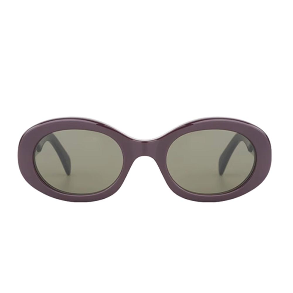 Celine Triomphe Logo Oval Sunglasses Women Sunglasses 40194U