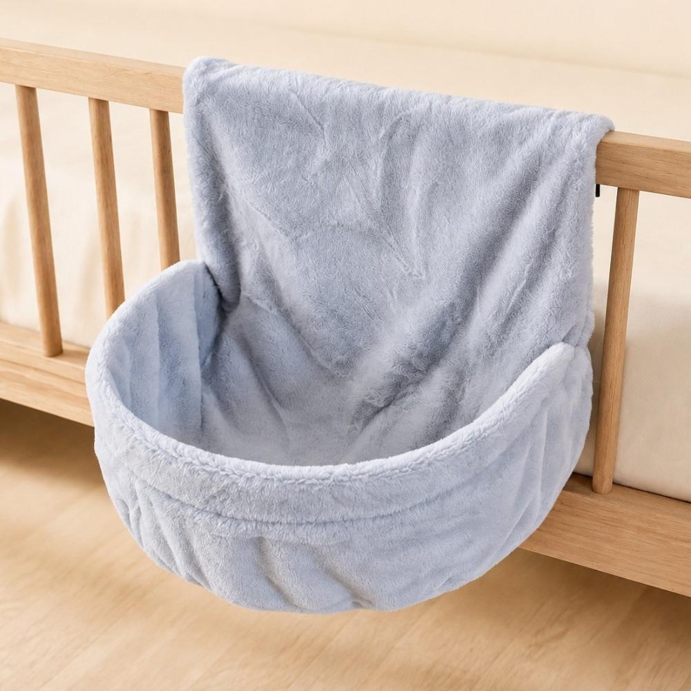Semicircle Hanging Cat Bed Warm Plush Plush Sleeping Nest Cat Sleeping Bag Balcony Railing