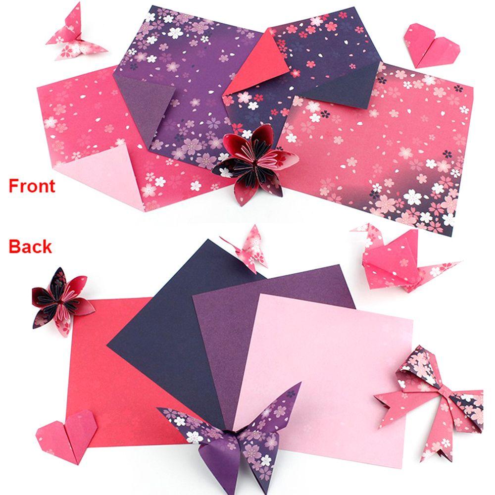 Colorful DIY Cherry Blossom Decor Kids Handmade Scrapbooking Origami Paper Craft Paper Sakura