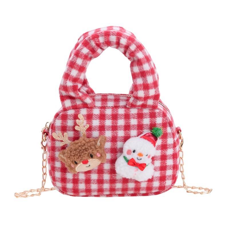 Breathable And Fun Childrens Bag With Eyecatching Christmas Tree And Chain Strap