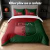 FC Augsburg FC Design Bett Bettwäsche-Set 1 Bettbezug + 2 Kissenbezüge Weich Atmungsaktiv Haushalt Bettwäsche