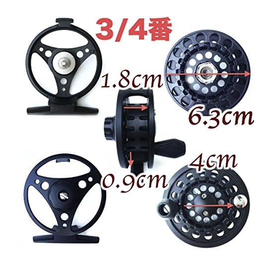 Umineko Fly Fishing Reel for Beginners, Managed Fishing Areas, Rainbow Trout, Trout, Sea Bass, Bass,