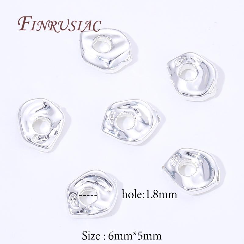 

6x5mm 18K Gold Plated Metal Spacer Beads For DIY Necklaces,Beads For Needlework Jewelry Making Supplies,Separator Beads 10 pieces