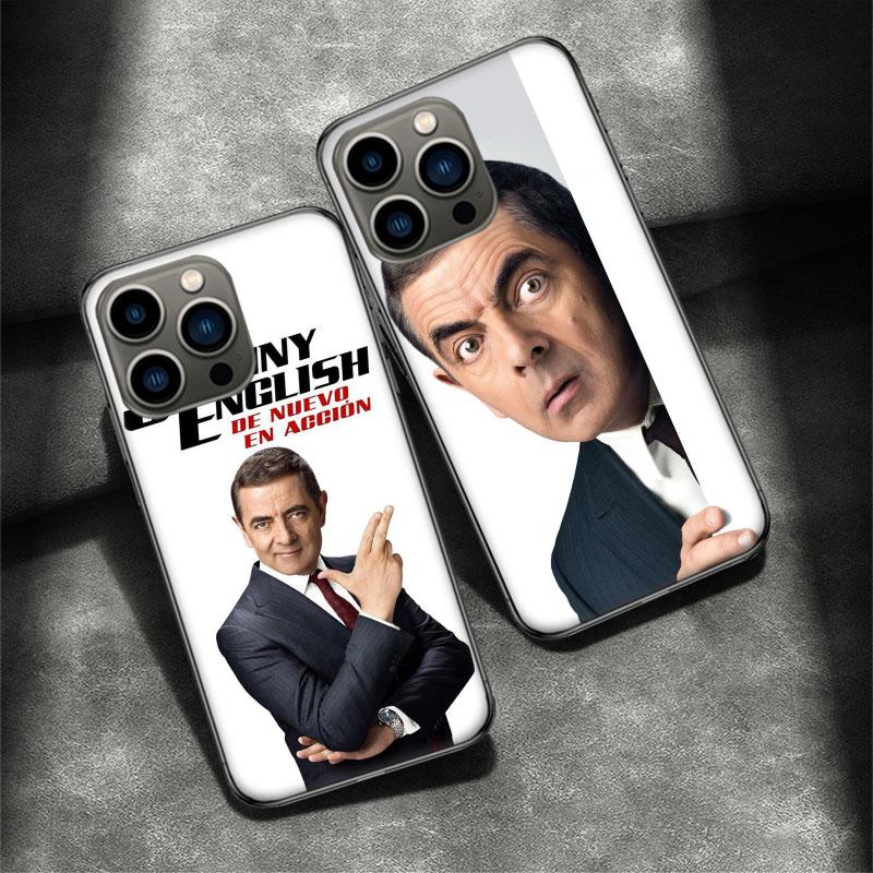 Grappige Mr B-BeanS Telefoonhoesje Voor Apple Iphone 16E 16 Pro Max 15 Plus Zacht 13 12 Mini Cover 11 14 Pro Max Capa 8 7 SE Shell Coque