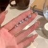 Korean Small Sugar Cube, Flash Zirconium, Ear Hole Earrings, Women's Light Luxury Temperament, High-end Earrings, Sleep Free Earrings