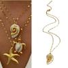Ocean Theme Adjustable Pendant Necklace Kids Neck Jewelry Kids Fashion Neck Jewelry Perfect for Daily and Party Use