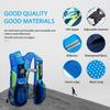HEARTST Running Bag Marathon Backpack Daypack Lightweight Breathable Waterproof Reflective Hydration Bag Backpack 500ml Water 5.5L (Blue + Bottle)