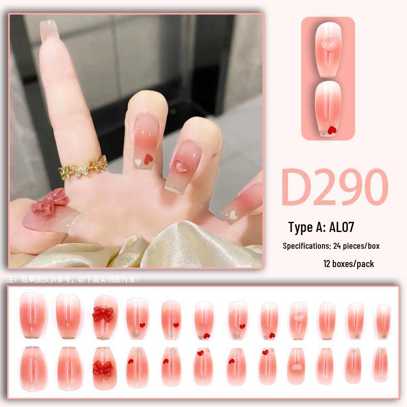 Blush Ice Transparent False Nails - Influencer Style, TikTok Trend, Girlish Manicure Patches
