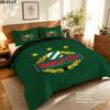 Sk Rapid Wien Pattern Bedding uilt Set uilt Cover Pillowcase Home Decoration Birthday Gift (1 * duvet cover + 2 * pillowcase without core)