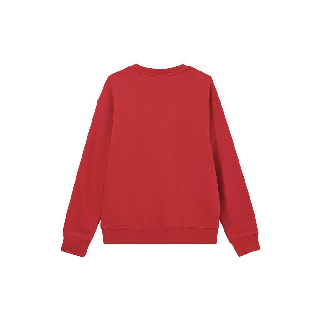 Jordan Solid Color Crew Neck Pullover with Logo Print Long Sleeve Sweatshirt Men Tops Red DQ7521-687
