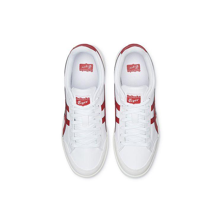 ONITSUKA TIGER Advanti Entry Court Classic Casual Pantofi de Skate Low-Top Ușori Antiderapanți Unisex sneaker Roșu Alb 1183A506-100