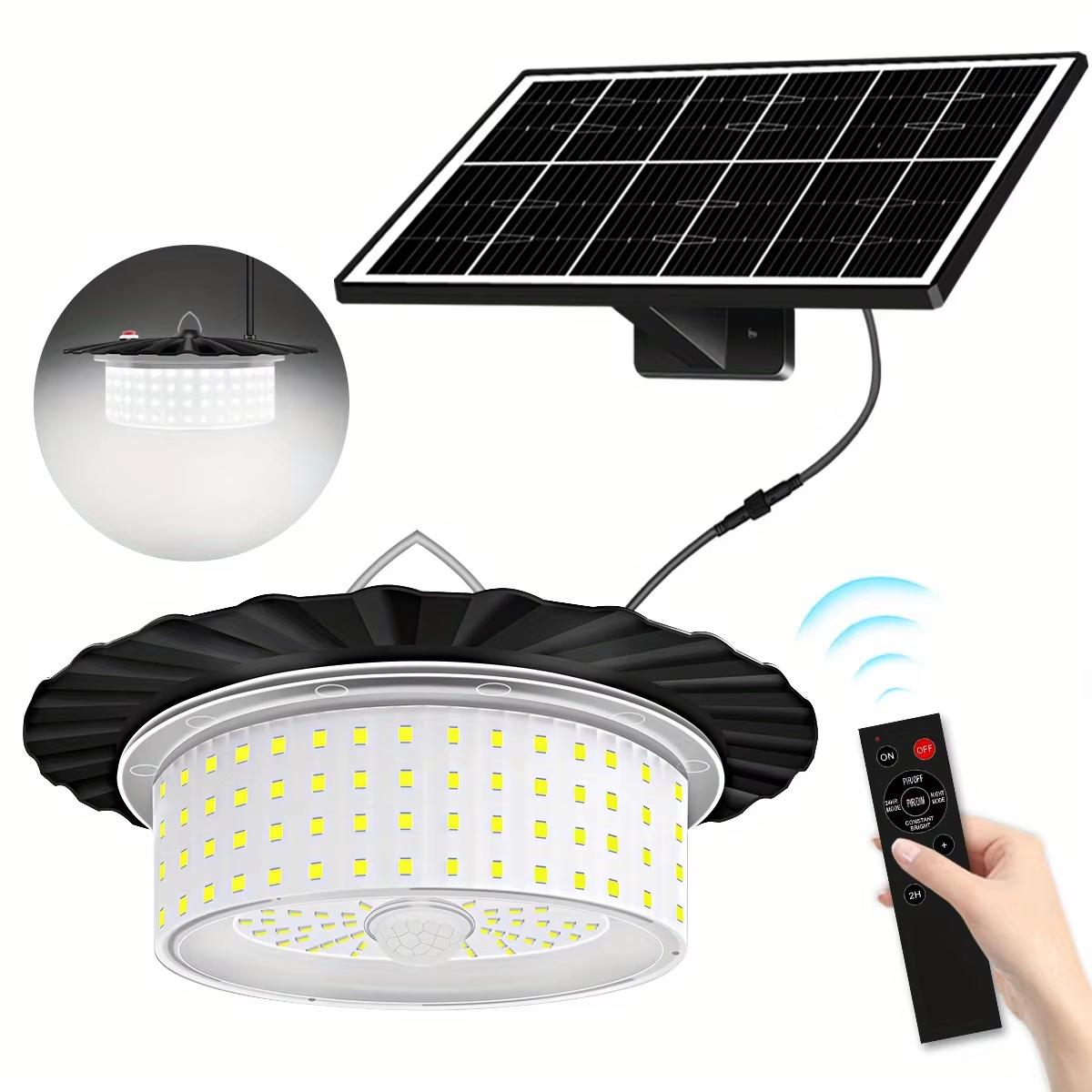 

Solar Light Outdoor Waterproof Solar Shed Light with Remote Control Timer Solar Pendant Lamp for Barn Garage Gazebo Patio Garden
